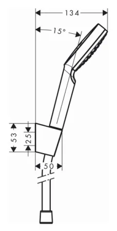 Душевой гарнитур Hansgrohe Crometta 1jet 1,60м 26567400