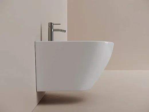 Биде Ceramicanova Whirl CN11008, подвесное, белый