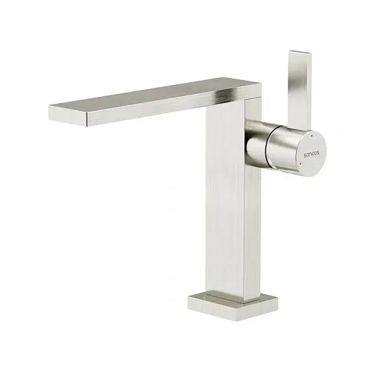 Смеситель для раковины Sancos Linn SC9019BN, PVD никель брашированный