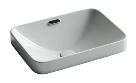 Раковина Ceramicanova Element CN6078, 46 см, накладная, сантехфарфор, белый