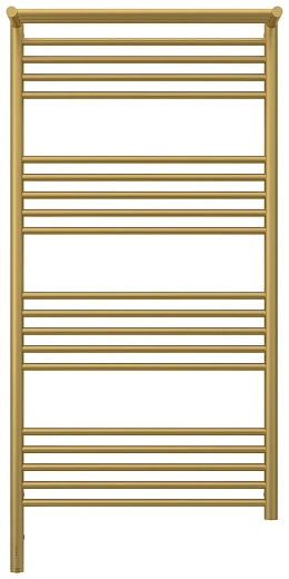Полотенцесушитель электрический Сунержа Богема 3.0 1200x600 с полкой, матовое золото, L/R