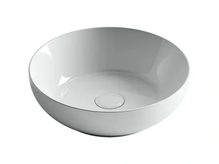 Раковина Ceramicanova Element CN6020, 37 x 37 x 11 см, накладная, круглая, без перелива, сантехфарфор