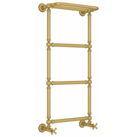 Полотенцесушитель водяной Сунержа Ренессанс 1386, 960x400, с полкой, цвет матовое золото, 032-0281-9640