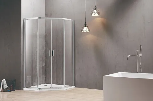 Душевая кабина Гласс лайн пента-90/Glass line penta-90 матовая