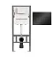 Инсталляция для унитаза Ceramicanova Balance CN121002MB, клавиша Circle черный матовый