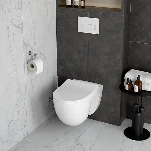 Подвесной унитаз VitrA S40 безободковый SmoothFlush санитарный фарфор. антибактериальное покрытие Hygiene, белый, 7759B003-0075