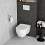 Подвесной унитаз VitrA S40 безободковый SmoothFlush санитарный фарфор. антибактериальное покрытие Hygiene, белый, 7759B003-0075