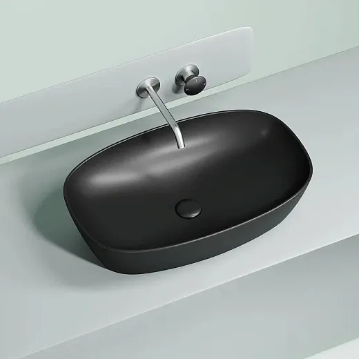 Умывальник Ceramicanova Element CN6049MB 60см сантехфарфор черный матовый, CN6049MB