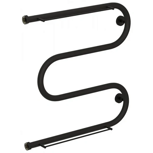 Полотенцесушитель водяной Сунержа М-образный+ 15-4008-6060, 600x600, с 2 полками, цвет тёмный титан муар