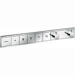 Смеситель для душа Hansgrohe RainSelect 15384000, 5 потребителей, термостатический, хром Смеситель для душа Hansgrohe RainSelect 15384000, 5 потребителей, термостатический, хром