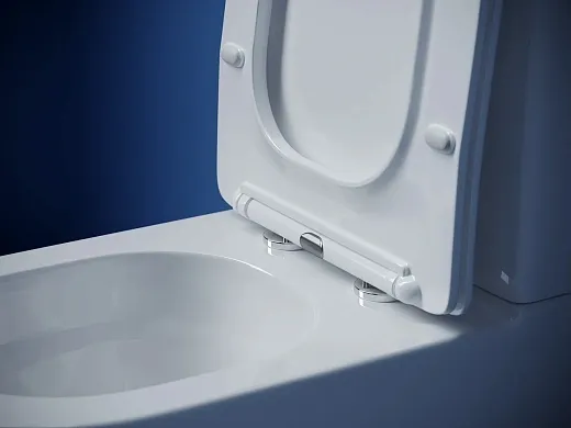 Напольный унитаз Ceramicanova Metropol CN4001T-B/CN4001-T, безободковый, смыв Торнадо, сиденье микролифт, белый, сантехфарфор