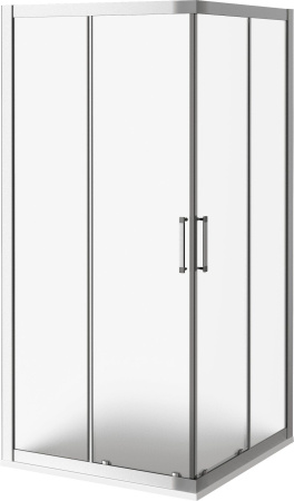 Душевой уголок Good Door Latte CR -80-G-WE, 80 х 80 х 185 см, стекло матовое Грейп, белый, ЛА00018