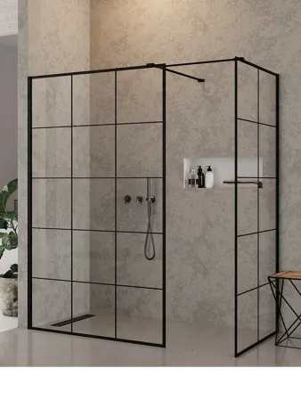 Душевая перегородка walk-in New Trendy NEW MODUS BLACK 150x100x200 (var 14)