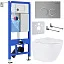Комплект инсталляции с унитазом 6 в 1 Roxen StounFix Dual Fresh 524734 (состоит из: 710200, Santi 410260M, 530185-01)