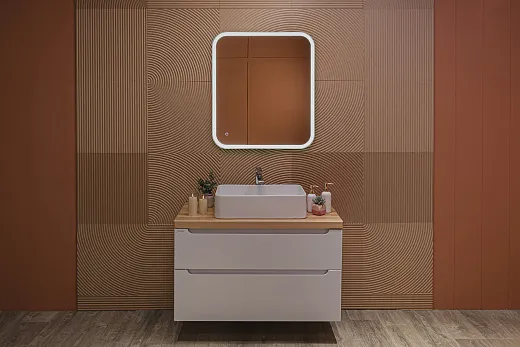 Зеркало Raval Призма 80х70 сенсор Гор/верт, Prz.02.800x700/W/RL
