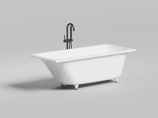 Ванна Salini Orlanda 102015GF, 160 х 70 см, из искусственного камня S-Sense, цвет белый, покраска по RAL полностью