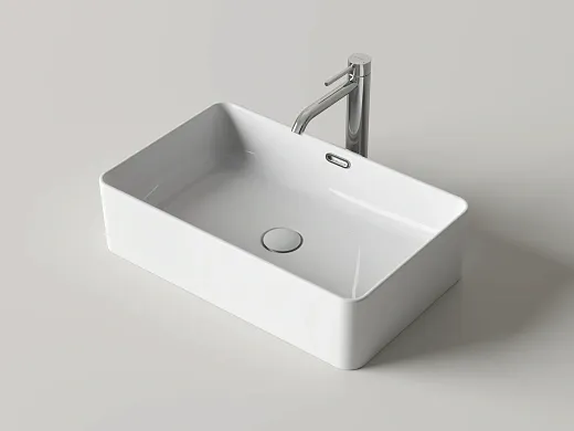 Умывальник накладной Ceramicanova Алессия с переливом белый, CN6085