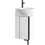 AQWELLA Porto напольная тумба под умывальник 46 см, цвет белый глянцевый AQWELLA Porto напольная тумба под умывальник 46 см, цвет белый глянцевый