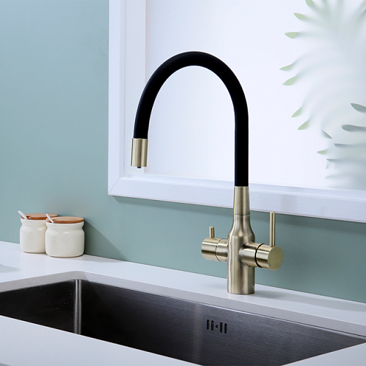 Смеситель PAULMARK SALIX Sa213419-BR, (бронза) Смеситель PAULMARK SALIX Sa213419-BR, (бронза)