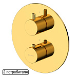 Смеситель термостат скрытого монтажа на 2 потребителя WHITECROSS Y Y1236GL (золото) Смеситель термостат скрытого монтажа на 2 потребителя WHITECROSS Y Y1236GL (золото)