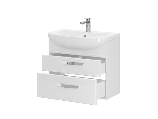 Тумба подвесная Volna Onda 70.2Y с умывальником Балтика белая