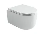 Подвесной унитаз Ceramicanova Ulma, CN4006T, Торнадо, безободковый, крышка-сиденье микролифт, белый, сантехфарфор