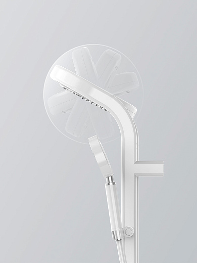 AQM8004W Душевая система AQUAme для душа с термостатом,  Белый