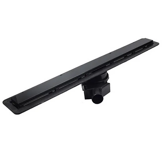 Душевой лоток линейный 2в1 Pestan Confluo Frameless Line 300 Matte Black, 13701259
