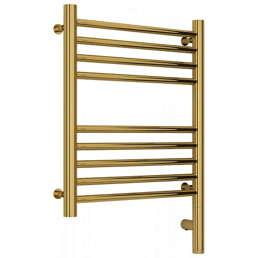 Полотенцесушитель электрический Сунержа Богема 3.0, высота 50 см, ширина 40 см, диммер слева/справа, цвет золото, 03-5804-5040/03-5805-5040