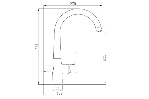 Смеситель для кухни ZorG Steel Hammer SH 819 черный + бронза