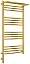 Полотенцесушитель электрический Сунержа Богема 3.0 1000 x 500 с полкой, ширина 53.2 см, высота 112.4 см, золото, L/R