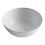 Раковина Ceramicanova CN6003 35.8 x 35.8 x 15.5 см, накладная, круглая, без перелива, белый матовый, сантехфарфор