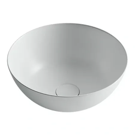 Раковина Ceramicanova CN6003 35.8 x 35.8 x 15.5 см, накладная, круглая, без перелива, белый матовый, сантехфарфор