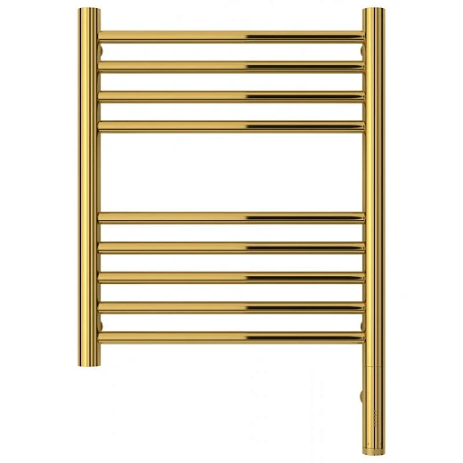 Полотенцесушитель электрический Сунержа Богема 3.0, высота 50 см, ширина 40 см, диммер слева/справа, цвет золото, 03-5804-5040/03-5805-5040