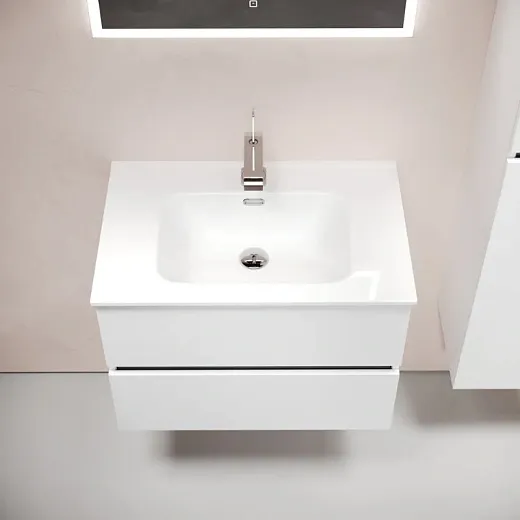 Тумба под раковину Sancos Urban UR70W, 70 см, подвесная, цвет белый