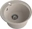 Мойка кухонная GRANFEST QUARZ Z-08 песочный + сифон, 4630018840037