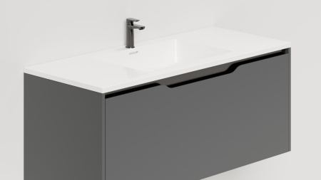 S1000A Тумба под умывальник Salini SMILE 100 Anthracite