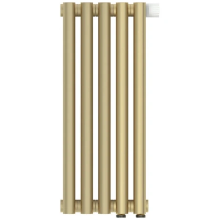 Радиатор отопления Сунержа Эстет-00 EU50, 5 секций, нижнее подключение, цвет матовая шампань, 022-0322-5005