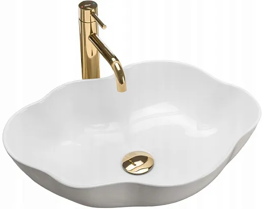 Умывальник Rea Pearl 51,5х37,5 белый, REA-U0265