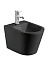 AQM2101MB Биде подвесное AQUAme, цвет черный матовый, с отв под смеситель, с переливом 515x360x345мм
