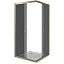 Душевой уголок Good Door Jazze CR-80-B-BR, 80 х 80 х 185 см, стекло тонированное бронза, бронза, ДЖ00039