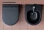 Биде Ceramicanova Play 37 x 49 x 30 см, подвесное, цвет черный матовый, CN3002MB, сантехфарфор
