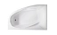 Ванна Astra-Form Селена 170x100 пустая, литой мрамор, левая, белая глянцевая, 01010039