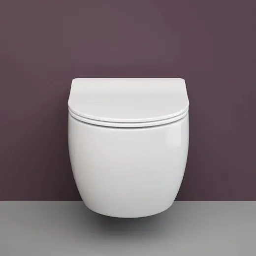 Комплект: инсталляция Ceramicanova Balance с кнопкой Balance Rect белой и унитаз подвесной Ceramicanova Play Rimless с сиденьем микролифт