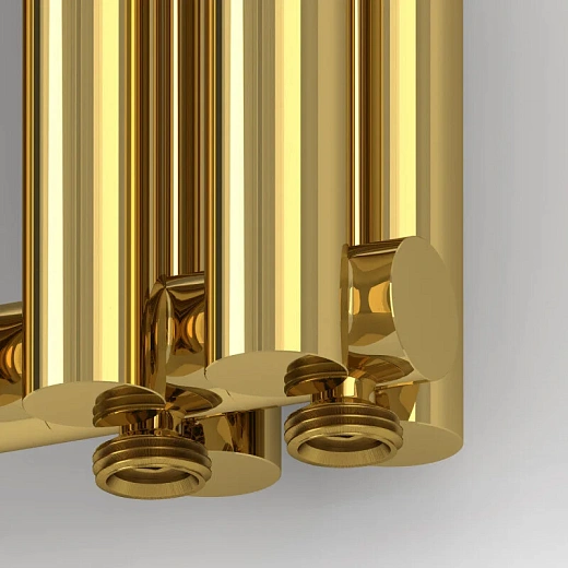 Радиатор трубчатый Сунержа Эстет-11 EU50, 5 секций, нижнее подключение, цвет золото, 03-0312-1805