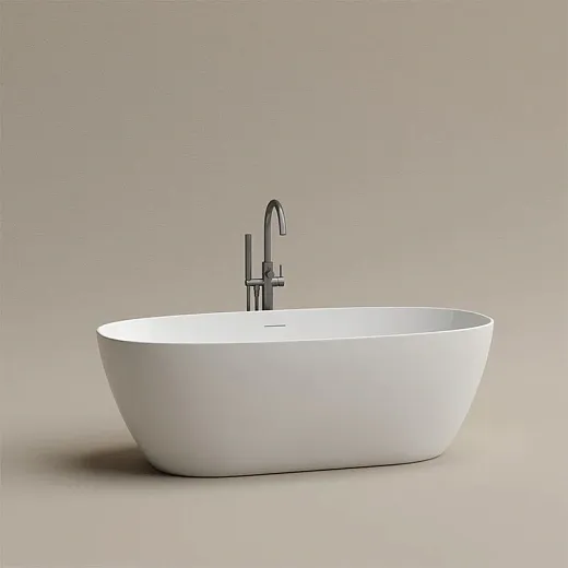 Aкриловая ванна Sancos Oval FB21 отдельностоящая, 170 х 80 см, белый