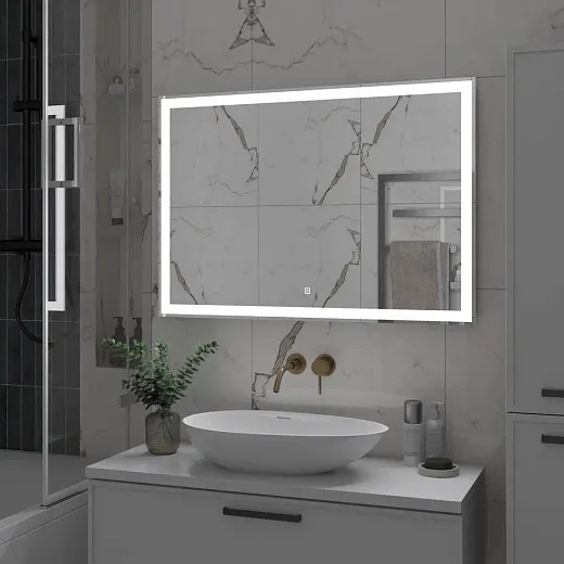 Зеркало Континент Clamm LED 100x70 с подсветкой