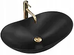 Умывальник Rea Royal Black Matt 61,5х37 матовый черный, REA-U0442