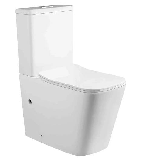 Унитаз-компакт Cerutti Spa Maiella CT10314 64x37 сиденье Duroplast, микролифт, белый