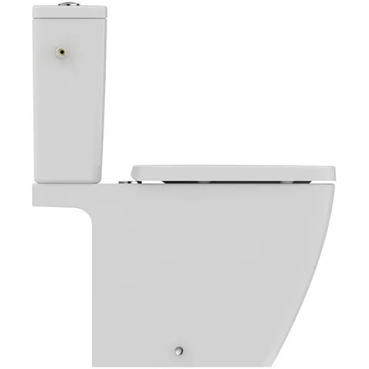 Унитаз напольный безободковый для монтажа с бачком Ideal Standard i.life B T537101, с функцией биде, технология RimLS+